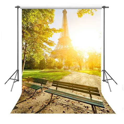 Greendecor X Ft Sunshine Eiffel Tower Morning Scenery Photography