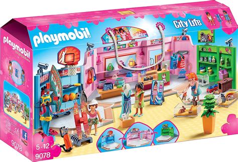 Amazon Playmobil Shopping Plaza Building Set Toys Games