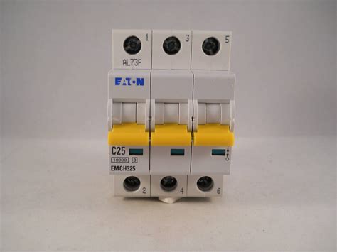 Eaton MCB 25 Type C 25A Triple Pole 3 Phase C25 Memshield 3 EMCH325