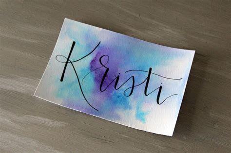 Custom Calligraphy Note – Bloom