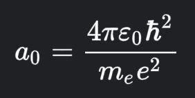 Solved Rewrite the Bohr radius formula in terms of λc and α, | Chegg.com