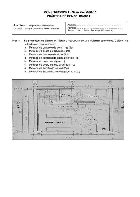 Practica De Consilidaddo Construcci N Ii Semestre Pr Ctica