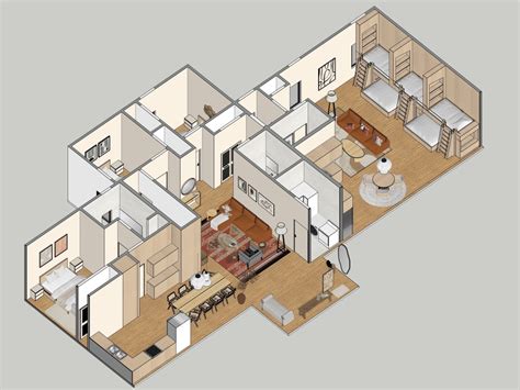 A beautiful 3D floor plan sketch | Upwork