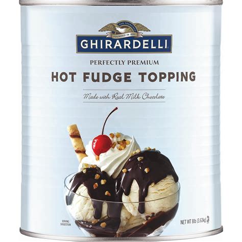 Ghirardelli Hot Fudge Sauce Can 8 Lb Desserts And Ice Cream Grocery And Gourmet Food