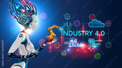 Concept Industry 4 0 Artificial Intelligence Automation Of Product