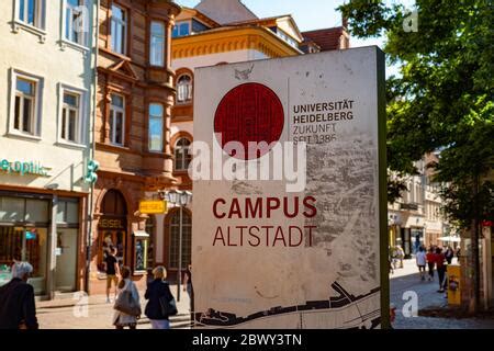 Aerial view, Campus University of Heidelberg, University of Heidelberg on the campus, Heidelberg ...