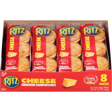 Nabisco Ritz Cheese Cracker Sandwiches 135 Oz 8 Count