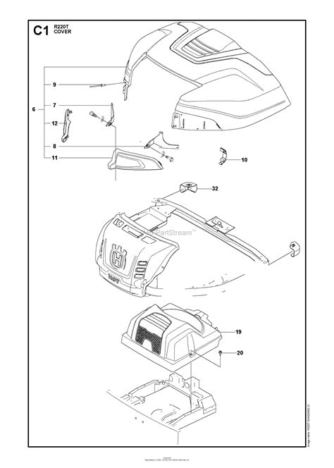 Husqvarna R322t Awd 966785801 2012 03 Parts Diagram For Cover Rear