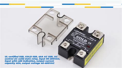 Gold Ssr A Ac Ssr Dc Control Ac Solid State Relay Input Vdc