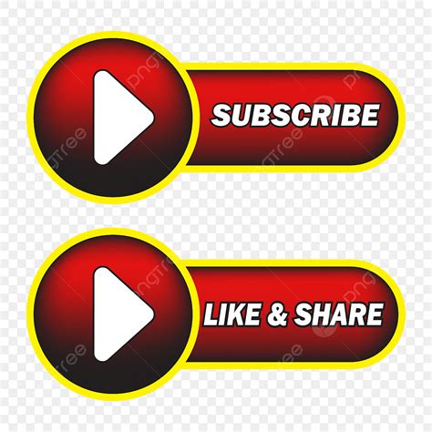 Youtube Subscribe Button Vector PNG Images Subscribe Button For