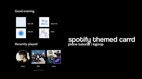 Spotify Theme Carrd Phone Tutorial Youtube