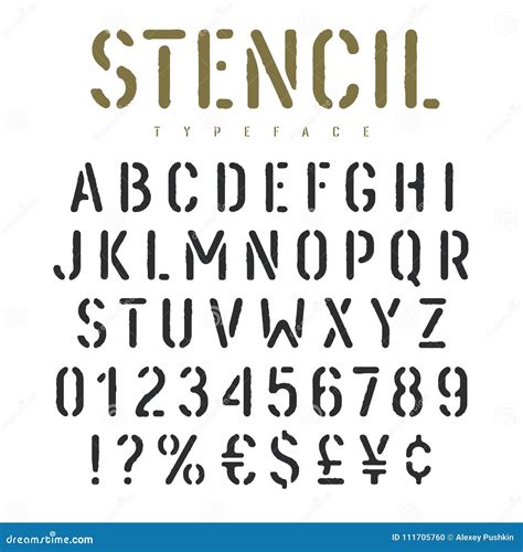 Basic Stencil Font