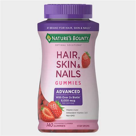 Nature S Bounty Hair Skins Nails Advanced 140 Gomas Submarino