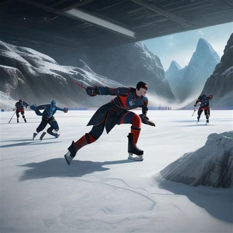 Vulcans Vs Humans In Ice Hockey Star Trek Ai Generated Artwork