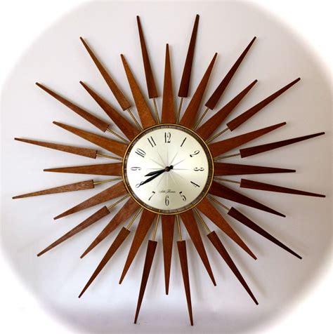 Retro Clocks Stunning Vintage Retro Eames Era Starburst Sunburst Seth