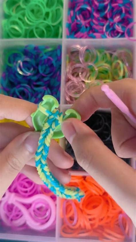 Easy Loom Band Loom Bracelet Creative Activities At Home Fun Diy