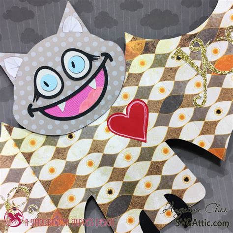SVG Attic Blog: Batty Love card - with Angeline