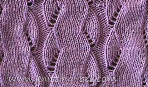 Mock Zig Zag Cable Knitting Stitch - Knitting Bee