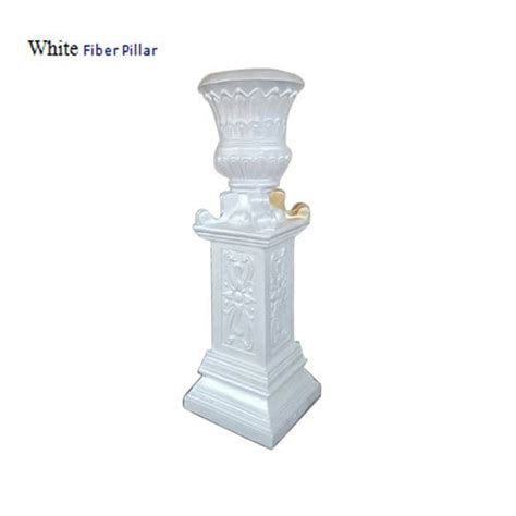 Circular Printed White Fibre Wedding Pillar For Decoration At Rs