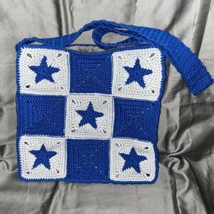 Crochet Star Tote Bag Etsy