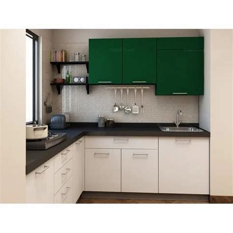 White European Pvc L Shaped Kitchen Cabinet Base Mounted At Rs Sq