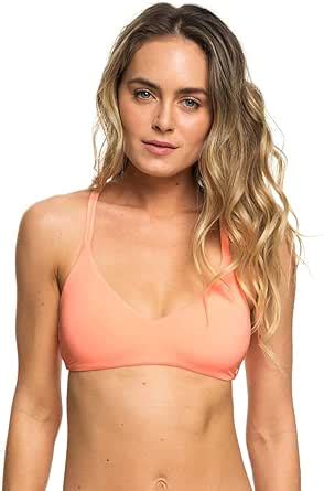 Amazon Roxy Women S Solid Beach Classics Fixed Tri Swimsuit Bikini