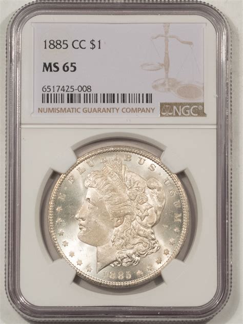 Cc Morgan Dollar Ngc Ms Blast White Gem The Reeded Edge Inc