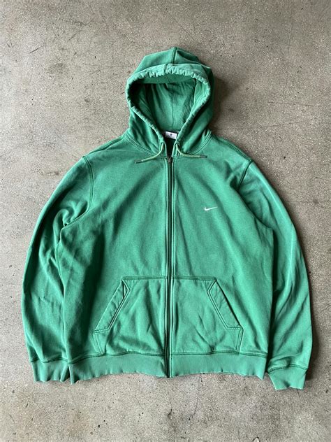 Nike Vintage Y2k Nike Mini Swoosh Zip Up Hoodie Grailed