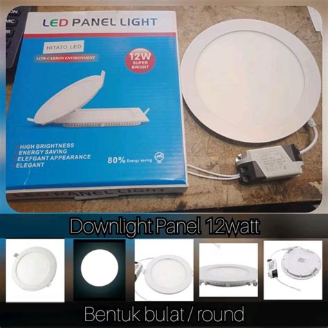 Jual Lampu Downlight Panel Inbow Tanam 12watt 12 Watt 12w Bulat Round