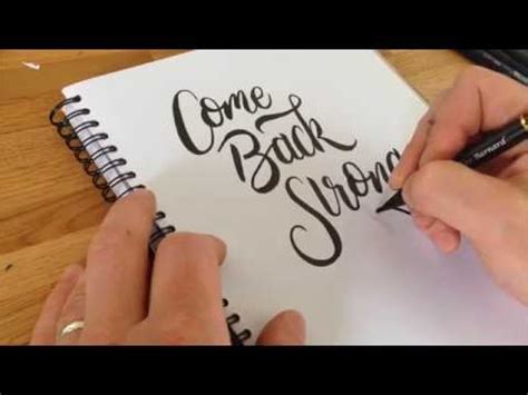 Calligraphy Writing With Brush Pen / The calligraphy pens have smooth ...