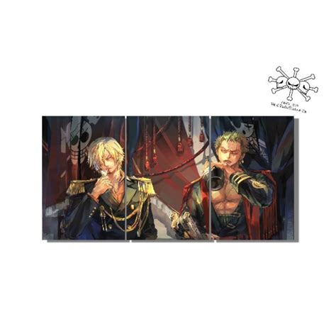 Quadro Decorativo Zoro E Sanji As Asas Do Rei Dos Piratas One Piece