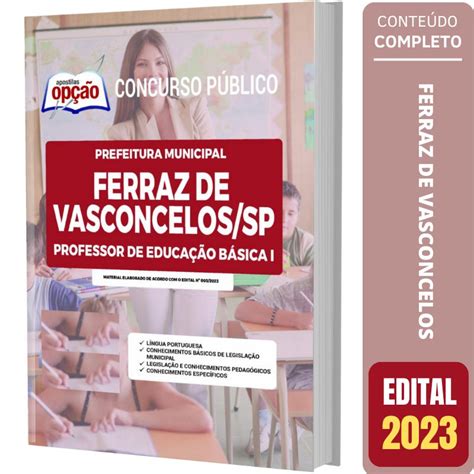 Apostila Ferraz De Vasconcelos Professor Educa O B Sica Solu O