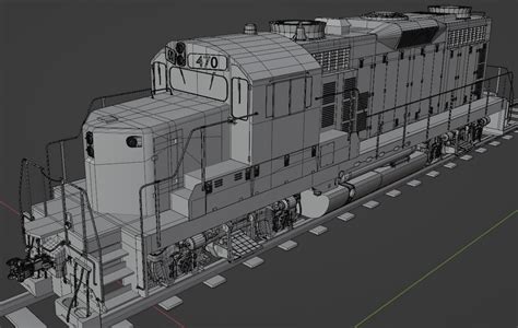 Train Locomotive EMD GP20 Finished! — polycount