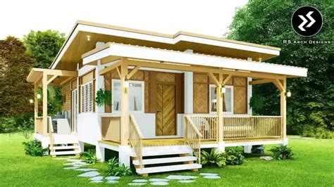 Half Amakan Native Farm House Design With 2 Bedrooms 7 Meters X 8