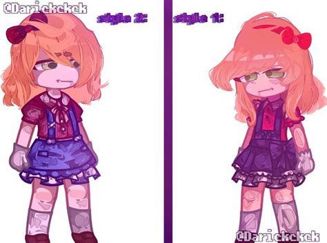 Elizabeth Afton In Two My Styles Fnaf Gacha Nox