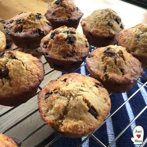 Banana Chocolate Chip Muffins Just A Mums Kitchen