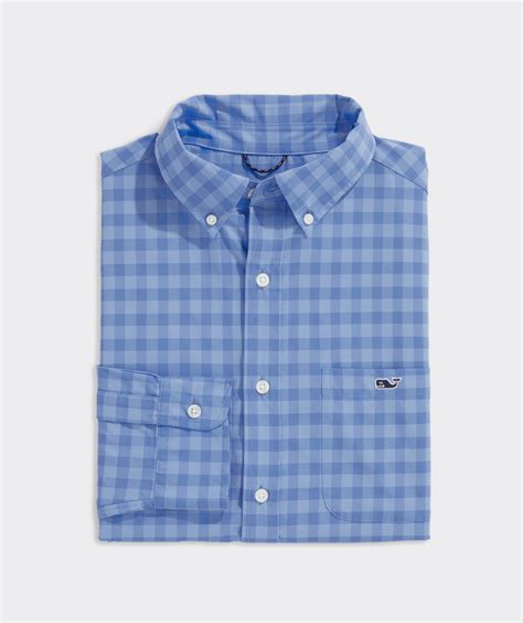 Shop On The Go Lightweight Gingham Shirt At Vineyard Vines