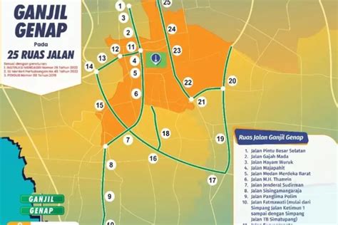 Catat Lur Ruas Jalan Di Dki Jakarta Resmi Berlakukan Ganjil Genap