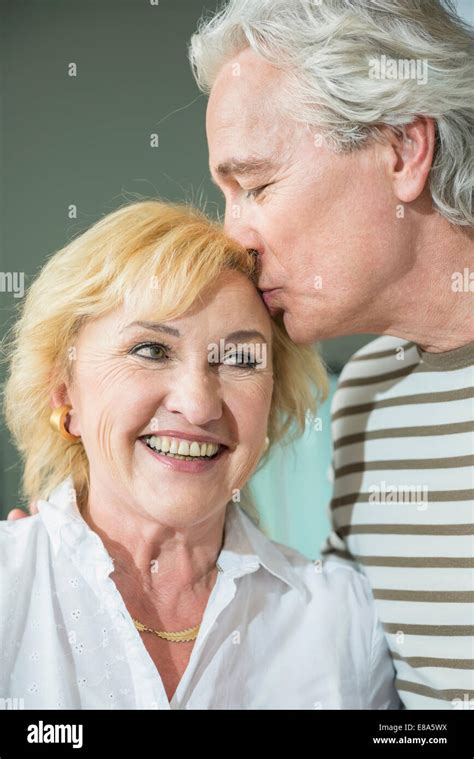 Close Up Mature Woman Kissing On High Resolution Stock Photography And