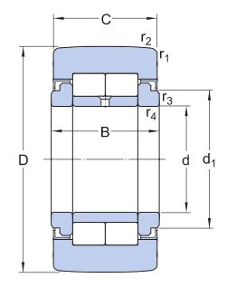 Rolamento Rolo De Leva NUTR 50110 SKF Cofermeta Ferramentas