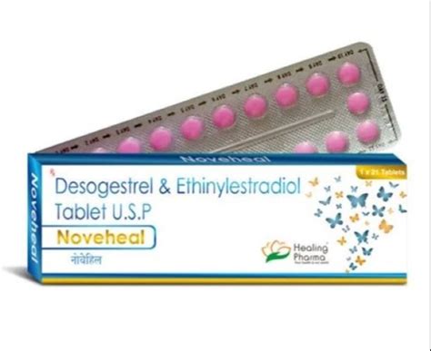 Healing Pharma Desogestrel And Ethinyl Estradiol Tablets At