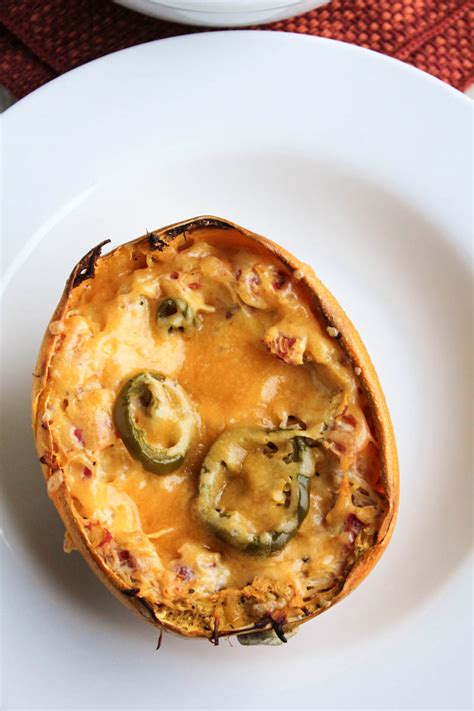 Twice Baked Spicy Spaghetti Squash