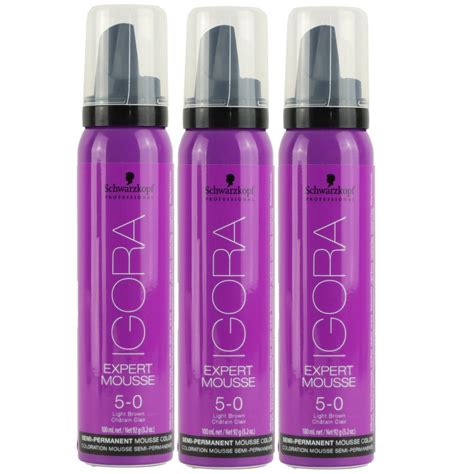 Schwarzkopf Igora Expert Mousse 3 X 100 Ml 5 0 Set Bei Riemax