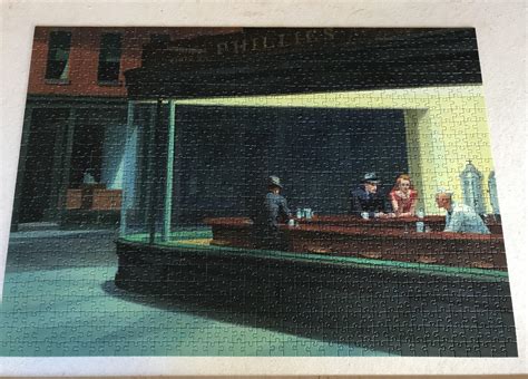 Nighthawks By Edward Hopper Piatnik 1000 Pieces Harder Than I Thought It Would Be The Colors