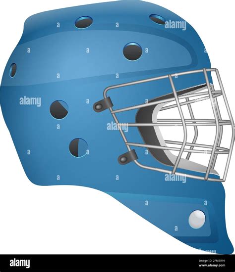 Hockey Goalie Mask On A White Background Vector Illustration Stock