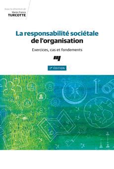 Pdf La Responsabilit Soci Tale De L Organisation E Dition By