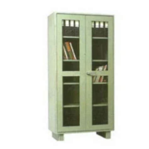 Without Locker Glass Door Office Steel Almirahs 4 Shelves Without