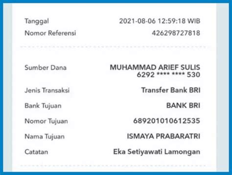 Cara Cek No Referensi Bank Jatim Contoh Terbaru No Rekening