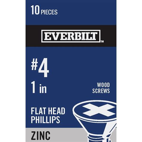 Reviews For Everbilt 4 X 1 In Zinc Plated Phillips Flat Head Wood