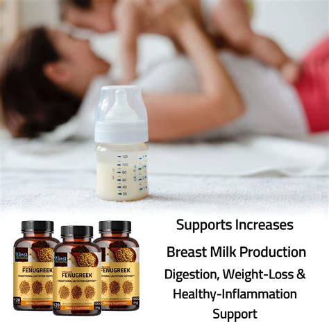 Breastfeeding Supplement Organic Fenugreek Seed Powder Capsules